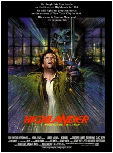 Highlander movie poster